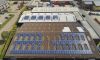 Top view of a commercial warehouse