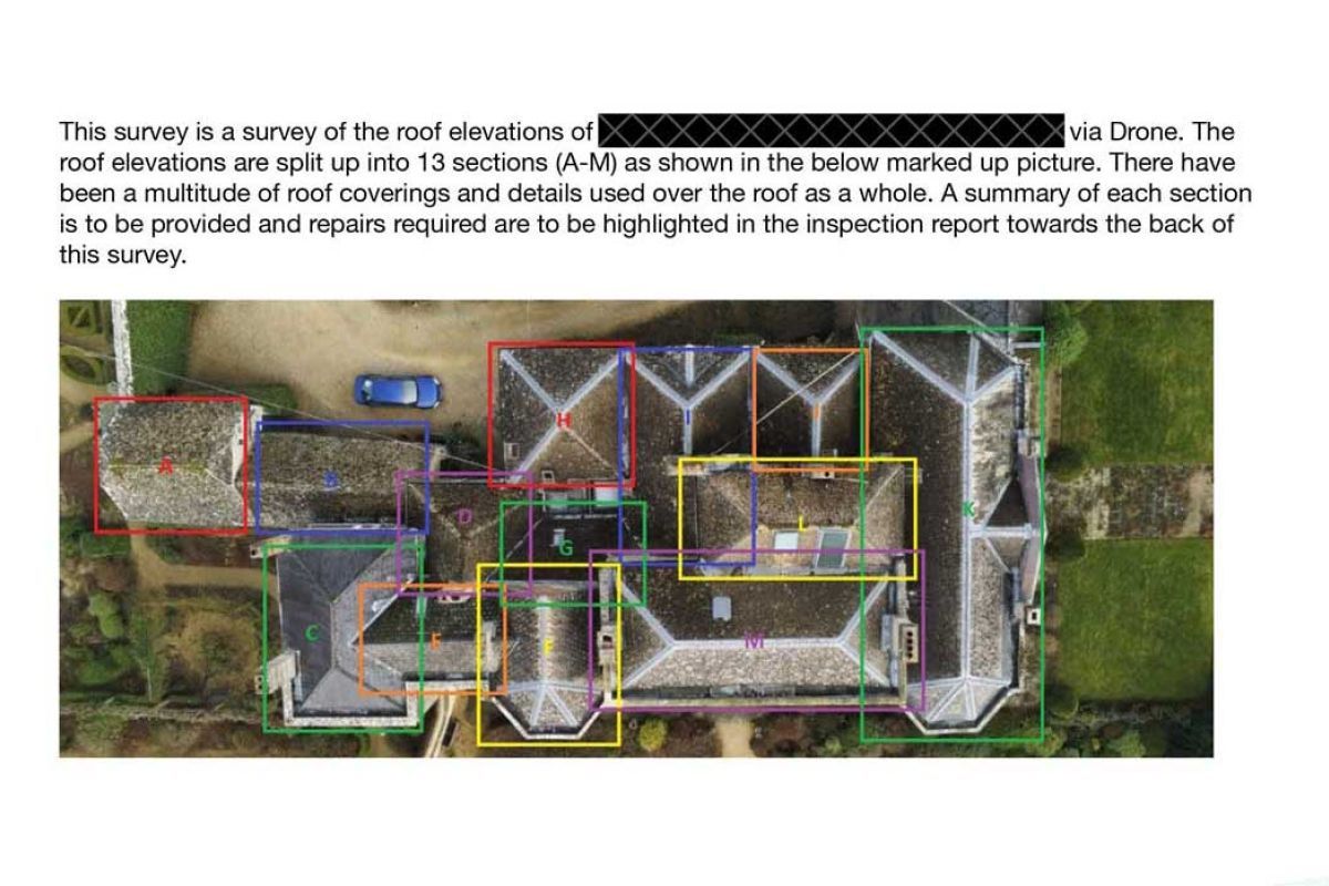 Commercial façade report example